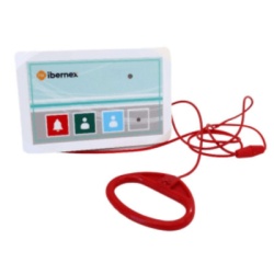 IBERNEX NX8809/B Terminal Inalambrico de Bano / Boton de Alarma / Boton de Presencia / Boton de Medico / IP65 / Transmision 400 Metros (linea de vista) / Protocolo POCSAG / Alarma Acustica-Luminosa