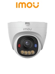 IMOU PS8D 5MP - Cámara Turret IP de 5 Megapixeles/ Lente Fija 2.8 mm/ Smart Color/ Disuasión Activa con Luz Roja y Azul/ Microfono / AOR MODE / Detección de Personas y Vehículos/ PoE/ IP67/ H.265