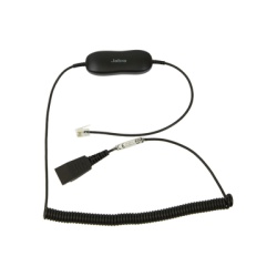 JABRA GN-1216-C Cable para diademas BIZ1500 BIZ2300 y BIZ2400 para compatibilidad con telefonos AVAYA 96xx/16xx QD a RJ-9 (88001-03) (88001-04)