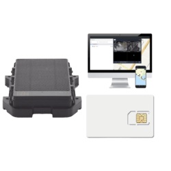 JIMIIOT LL303KIT2 KIT Localizador 4G con carga solar / Semiautonomo / Rastreo de contenedores / Cajas de trailer / Alarma de sabotaje audible / Incluye Licencia vitalicia EPCOMGPSCODE y SIM de datos S