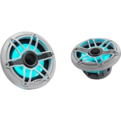 JL AUDIO 10-03093-00 Bocinas Náuticas / 6.5" / Coaxial / 75 W RMS / LED Transflective / Rejilla Deportiva Blanca / 89.5 dB / 55 Hz-25 kHz / 4 Ω