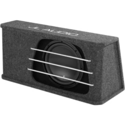 JL AUDIO 10-03235-00 Subwoofer para Coche con Caja / 12″ (30.5 cm) / W3v3 / 500 W RMS / Impedancia 2 Ω / H.O. Wedge con Puertos de Ranura / Rejillas de Aluminio Incluidas / Terminal de Conexión de 5 Vías