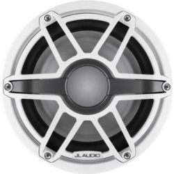 JL AUDIO 10-03274-00 Subwoofer Náutico / 8" / Deflector Infinito o Caja Cerrada / 200 W RMS / Impedancia 4 Ω / Sensibilidad 86.8 dB / Cono de Polipropileno Relleno de Mica / Iluminación LED Transflective™ / Rejilla Deportiva Blanca