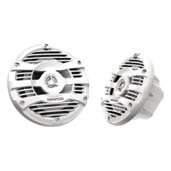 JVC KENWOOD KFC-1653MRW Par de altavoces fabricados en grado marinos en color blanco de 6.5" potencia maxima de 150 W