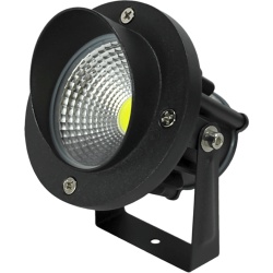 JWJ JLLE12NC Luminario LED Tipo Estaca / 12W / 110-240V~ / IP65 / 2700K / Ángulo 36° / Ajustable 45° a 85° / Aluminio y Vidrio Templado