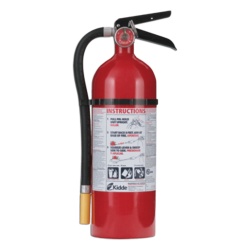 KIDDE PRO5MP Extintor recargable de polvo quimico seco multiproposito para fuegos clase A B y C 5.5 lb con soporte de pared paquete de 6