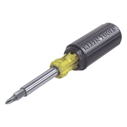 KLEIN TOOLS 32500-12CS-SEN Desarmador Multipunta 11 en 1 con Puntas Phillips Ranuradas Cuadradas y Torx.