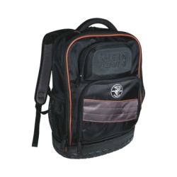 KLEIN TOOLS 55439BPTB Mochila para herramientas y computadora portatil Tradesman Pro? en poliester negro con 25 bolsillos (No incluye herramientas).