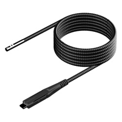 KLEIN TOOLS 694-73 Camara de Repuesto para Boroscopio Pro / Doble Lente de Exploracion 5.5 mm / Cable Blindado 3 m (9.8 ft) / Impermeable IP67 / 6 LEDs con 4 Niveles de Intensidad.