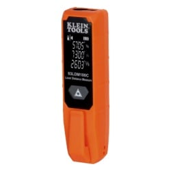 KLEIN TOOLS 93-LDM-100C Medidor Compacto Laser de Distancias. Rango: 5.1 cm a 30.5 m / Opcion cm o pulg. o Combinado / Clip para Bolsillo.