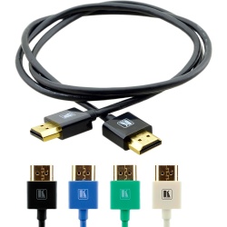 KRAMER C-HM/HM/PICO/BK-10 Cable HDMI Ultra Delgado / 4K@60Hz 4:2:0 / 18 Gbps / Ethernet / 3 m (9.8 ft) / Conector 16 x 8 mm