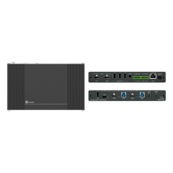 KRAMER SWT3-31-HU Auto-Switcher | 1 USB-C + 2 HDMI/USB Inputs | HDMI Output | USB 3.2 Switching | 4K@60Hz | HDCP 2.3 | PoE | MegaTOOLS Enclosure