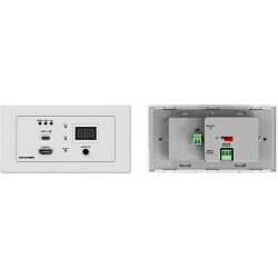 KRAMER WP-SW2-EN7 Codificador AVoIP Wall Plate | 4K60 4:2:0 HDR10 | Red 1G | Entradas HDMI y USB-C | PoE | Control Web y API | Puerta de enlace RS232 y CEC