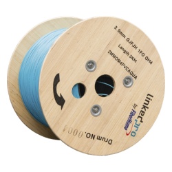 LINKEDPRO BY EPCOM 2MMOM4PVCAQUA Fibra Optica Multimodo OM4 2 mm Simplex Tight Buffer 900 micras Color Aqua Precio Por Metro (Hasta 2000 Metros en un Solo Tramo de Cable)
