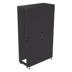 LINKEDPRO BY EPCOM LP-60120-45U-R2 Gabinete Profesional para Telecomunicaciones de 45UR 1200 mm Profundidad Incluye 2 Organizadores Verticales de 45 Unidades de Rack Se envia el Gabinete Armado.