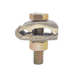 LINKEDPRO BY EPCOM LP-CU-250 Conector Cable a Superficie Plana / Bronce 100% / Cable 2/0-250 MCM / Sin Soldadura Exotermica / 3x4.5 cm (1.2x1.8 in)