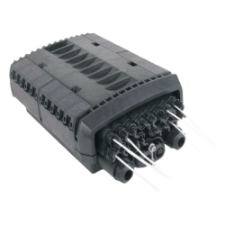 LINKEDPRO BY EPCOM LP-FAT16DB Caja de Distribucion de Fibra Optica para 24 Empalmes con 16 Acopladores SC/APC. Enterrado Directo IP68 Splitter 1x16 Incluido con Conectores SC/APC