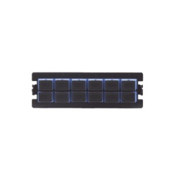LINKEDPRO BY EPCOM LP-FO-S12-SM Placa Acopladora para Distribuidor de Fibra Optica LP-ODF-8024 Incluye 12 Acopladores SC Simplex para Fibra Monomodo (12 Fibras)