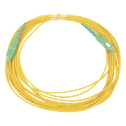LINKEDPRO BY EPCOM LP-FO-SCA-SCA-05 Jumper de Fibra Optica Monomodo SC/APC - SC/APC Simplex Color Amarillo 5 Metros (16.40 Pies)