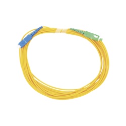 LINKEDPRO BY EPCOM LP-FO-SCU-SCA-05 Jumper de Fibra Optica Monomodo SC/UPC - SC/APC Simplex Color Amarillo 5 Metros (16.40 Pies)