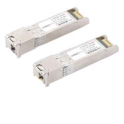 LINKEDPRO BY EPCOM LP-SFP-BD-10G-80 Transceptores Opticos Bidireccionales SFP+ (Mini-Gbic) / Monomodo 1490 & 1550 nm / 10 Gbps / 10GBASE-BX / Conector LC/UPC Simplex / DDM / Hasta 80 km / 2 Piezas