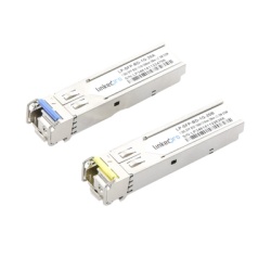 LINKEDPRO BY EPCOM LP-SFP-BD-1G-20 Transceptores Opticos Bidireccionales SFP (Mini-Gbic) / Monomodo 1310 & 1550 nm / 1.25 Gbps / 1000BASE-BX / Conector LC/UPC Simplex / DDM / Hasta 20 km / 2 Piezas