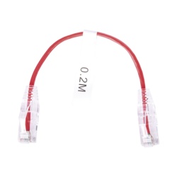 LINKEDPRO BY EPCOM LP-UT6-020-RD28 Cable de Parcheo Slim UTP Cat6 - 20 cm (7.87 Pulgadas) Rojo Diametro Reducido (28 AWG)