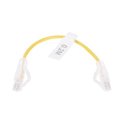 LINKEDPRO BY EPCOM LP-UT6-020-YE28 Cable de Parcheo Slim UTP Cat6 - 20 cm (7.87 Pulgadas) Amarillo Diametro Reducido (28 AWG)