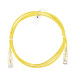 LINKEDPRO BY EPCOM LP-UT6-100-YE-28 Cable de Parcheo Slim UTP Cat6 - 1 Metro (3.28 Pies) Amarillo Diametro Reducido (28 AWG)
