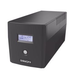 LINKEDPRO BY EPCOM LP1000LCD UPS 1000VA/600 W Pantalla LCD / Linea Interactiva 120Vca / 6 tomas 5-15R (4 Respaldadas) / Regulacion de Voltaje / Proteccion RJ45