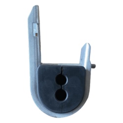 LINKEDPRO BY EPCOM LPSCDJH1015 Herraje de Suspensión Tipo J / Ajuste 10-15 mm / Carga 500 kg / Doble Orificio / Resistente UV