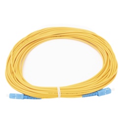 LINKEDPRO BY EPCOM LPSM3SCUSCUS20 Jumper de Fibra Optica Monomodo SC/UPC-SC/UPC Simplex de 20 Metros (65.62 Pies) 3mm