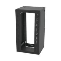 LINKEDPRO BY EPCOM SR-1924-GAP-V4 Gabinete Abatible de Pared (Con Marco Trasero) con Rack 19" de 24 Unidades. Ventana de Cristal Templado.