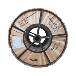 LINKEDPRO BY FIBERHOME GYFC-8S-48C-S120/4KM Carrete de 4 km de Fibra Optica Aerea Figura 8 Armada Antirroedor G.652D Monomodo de 48 Hilos Exterior Span 120
