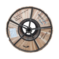LINKEDPRO BY FIBERHOME GYFC-8S-48C-S120/4KM Carrete de 4 km de Fibra Optica Aerea Figura 8 Armada Antirroedor G.652D Monomodo de 48 Hilos Exterior Span 120