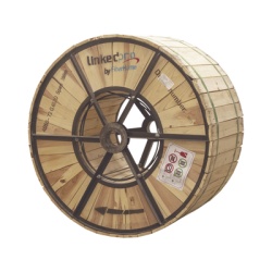 LINKEDPRO BY FIBERHOME OC-ADSS-72C-S200/4KM Carrete de 4 km de Fibra Optica Aerea (ADSS) G.652D Monomodo de 72 Hilos Exterior Span 200 Loose Tube