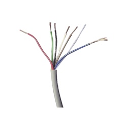 LINKEDPRO LP618W/1000 Bobina de 305 Metros (1000 Pies) / Alambre de cobre / 6 x 18 AWG / Color Blanco / CMR / Para Sistemas de Seguridad y Alarmas