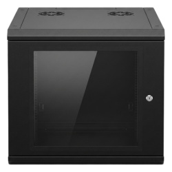 LINKEDPRO SR-19-09-GN3G Gabinete de Pared 9U de 635 mm de Profundidad Rack de 19 in en Acero Reforzado: Compacto y Resistente para Soluciones Profesionales