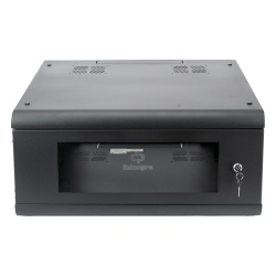 LINKEDPRO SR-1904-GN2G Gabinete de Pared con Puerta de Cristal Templado 635mm de Profundidad 4U Rack de 19 Acero Reforzado