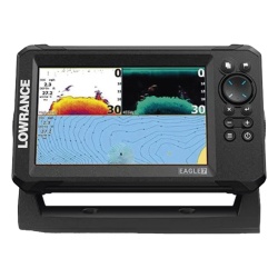 LOWRANCE 000-16311-001 Eagle-7 ecosonda en pantalla horizontal IPS de 7 pulgadas incluye transductor skimmer 50/200 kHz