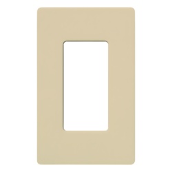 LUTRON ELECTRONICS CW1IV Placa de pared 1 espacio para atenuador (dimmer) switch o control remoto inalambrico LUTRON.