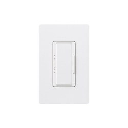 LUTRON ELECTRONICS MACL-153M-SW Atenuador de pared Maestro CÂ·L para focos LED y CFL regulables 150 W LED/CFL o 600 W incandescente/halogeno unipolar 3 vias o multilocalizacion color Snow