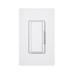 LUTRON ELECTRONICS RDRSWH Interruptor remoto Maestro para encendido y apagado multi-ubicacion de un interruptor principal RadioRA 2 120 V cableado convencional de 3 y 4 vias color blanco
