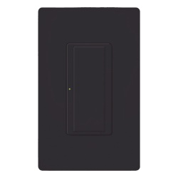 LUTRON ELECTRONICS RRD8ANSBL Interruptor electronico Maestro on/off de 8 A para iluminacion y motores de hasta 1/4 HP 120 V requiere neutro color negro para sistema RadioRA 2