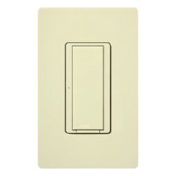 LUTRON ELECTRONICS RRD8SDVBI Switch de pared inalambrico on/off de doble voltaje 120/277 V para iluminacion o motores sin cable neutro sistema RadioRA 2