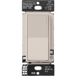 LUTRON ELECTRONICS RRST8ANSTP (RadioRa3) Apagador Sunnata color blanco para linea Radio Ra3 8A de iluminacion 5.8A Motor