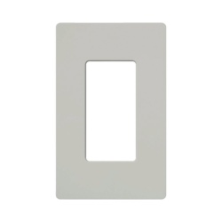 LUTRON ELECTRONICS SC-1-PD Placa de pared de 1 espacio sin tornillos visibles acabado satinado Palladium para atenuadores y controles Lutron estilo Designer como Maestro Diva y control Pico