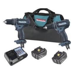 MAKITA DLX2501S KIT (DHP482Z Rotom..+ DTW181Z Pistola Impacto) 2 Baterias de 3 AH y Cargador Estuche de Lona18V