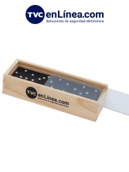 MARCAS VARIAS MRV3010266 TVC DOMINO - Juego de Domino/ Con Loogtipo de TVC/ Con Caja de Madera/ Promocional/