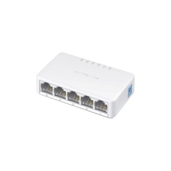 Mercusys MS105 Switch NO Administrable / Para escritorio / 5 puertos 10/100 Mbps / Diseno Compacto / Plug and Play